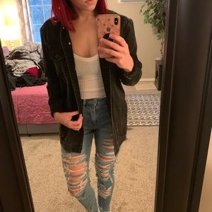 AE long denim jacket